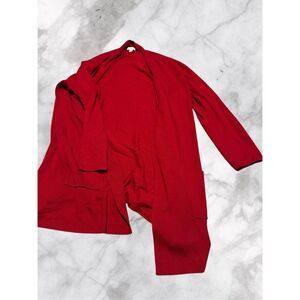 J jill red cardigan XL